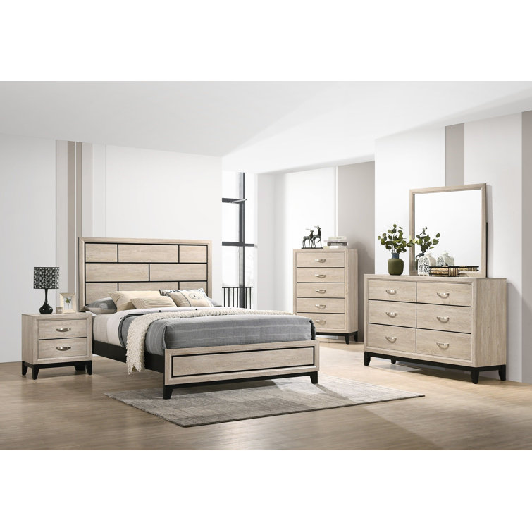 Red Barrel Studio® Panel Bedroom Set Special King 6 Piece Bed, Dresser